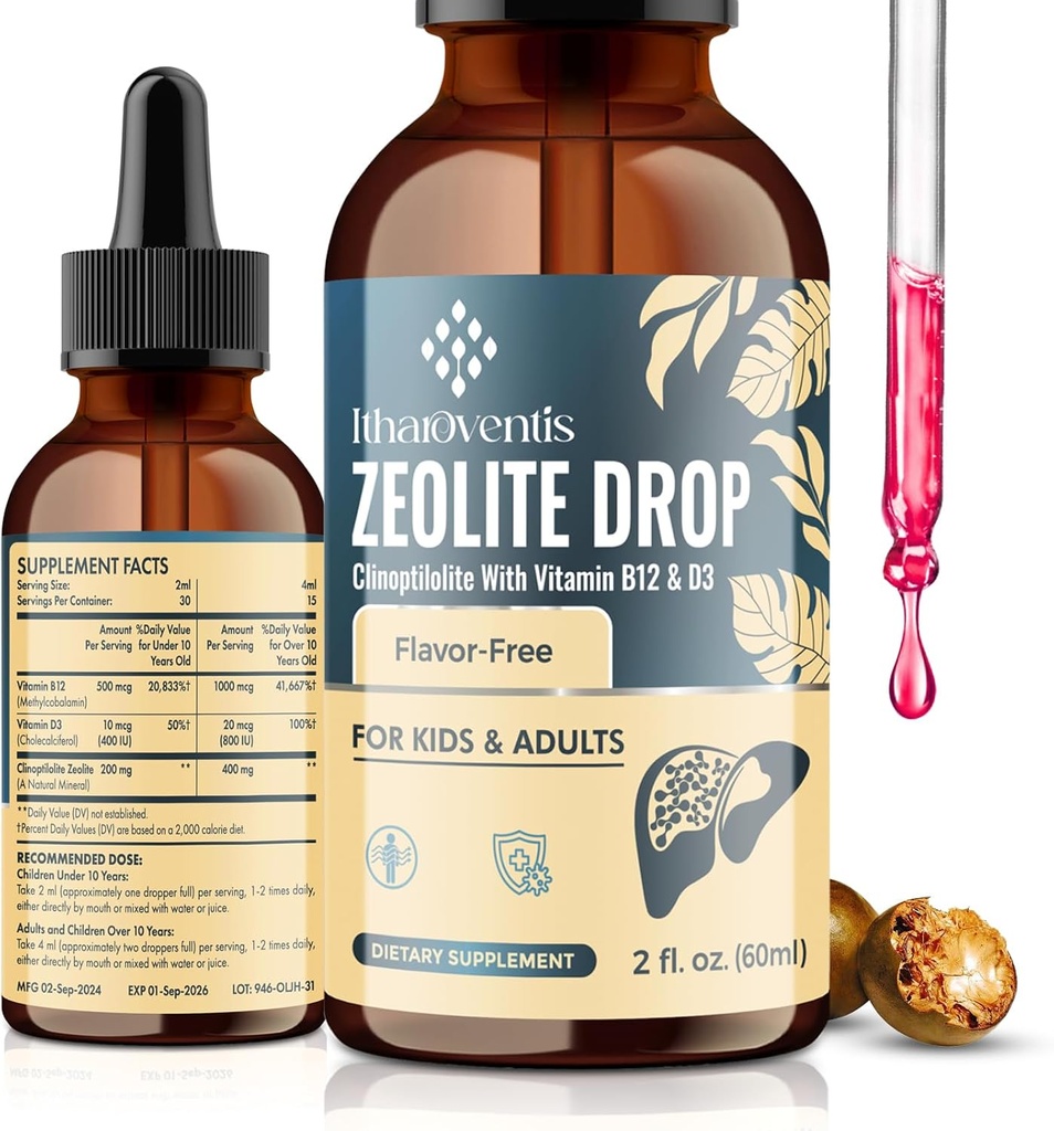 Zeolite Liquid Drops, 2 Fl Oz