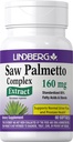 Lindberg Saw Palmetto Extract | 160 mg | 60 Softgels | Erkekler ve Kadınlar için | Standartlaştırılmış Tamam | Non-GMO ve Gluten Ücretsiz