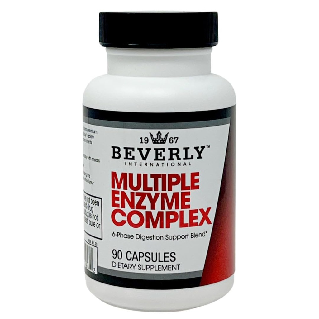 Beverly International (MEC Multi Enzyme Kompleksi, 90 Capsules. bir Ultra-Premium Digestive Aid Bodybuilders, Athletes and Fitness Enthusiasts Digest Their Meals More Easy. Yiyecek ile alın.