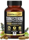 Earth Elixir Turkesterone 840 mg (90 κάψουλες) – Made in USA - 3rd Party Tested - 100% Pure Turkesterone Supplement for Men & Women - Ajuga Turkestanica Extract - Αύξηση Φυσικής Ενέργειας & Αντοχής