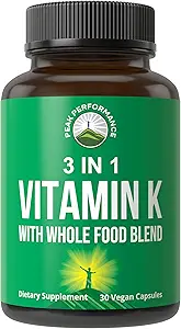 Max Abhidrasyon için 25+ Sebze ve Meyveler ile tüm yiyeceklerle K. Vegan Capsules Supplement. K1, K-2 MK4 + K2 Natto MK7. Drops için Alternatif, Gummies. VIT K ile K 2 ve MK-7
