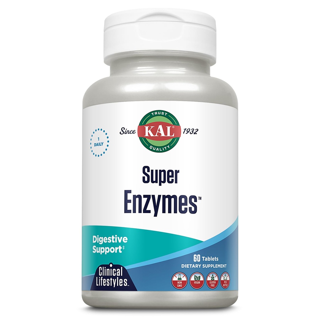 Kal Super Enzymes Tabletleri, 60 Kont