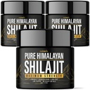 (3 Pack) Shilajit Pure Himalaya Organik Temizlik - Doğal Kimlik Lab Erkekler için Test Edilmiş Formula, Kadınlar - Ağır Metaller - 85+ Trace Mineralleri Altın Sınıf Shilajit Supplement
