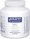Pure Encapsulations NAC 600 mg - N-Acetyl Cysteine NAC Supplement for Lung Health & Immune Support, Liver Support & Antioxidants* - with Freeform N-Acetyl-L-Cysteine - 360 Capsules