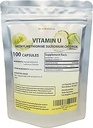 Vitamin U, Methylmethionine Sulfonium Chloride 500 mg, 100 Vegan Capsules, Silver