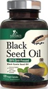 Black Seed Oil Softgels 1000mg - Premium Nigella Sativa Blackseed, Pure Natural Black Cumin Seed Oil & Antioxidant for Skin & Immune Support - Non GMO, Bottled in USA Supplement - 120 Softgels