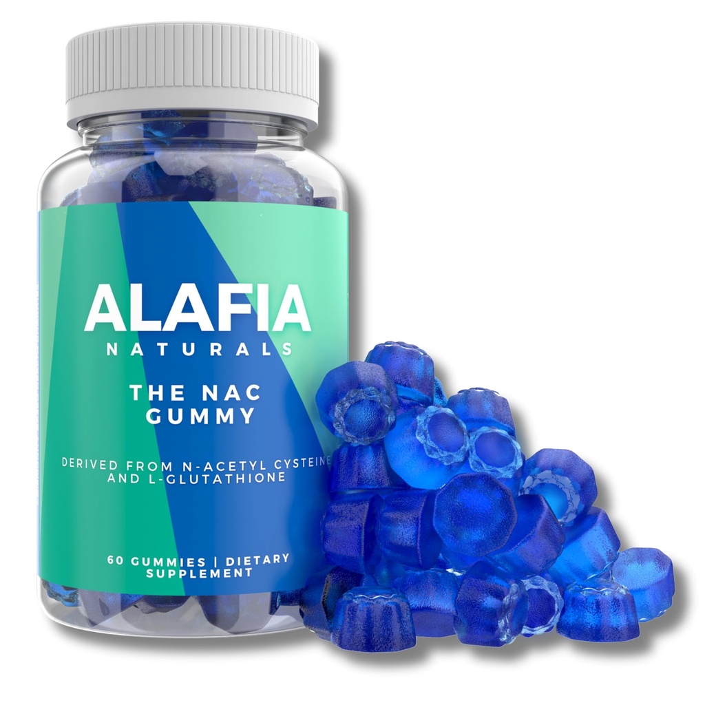 Sugar-Free NAC Gummies, NAC Supplement for Respiratory Health, Liver Detox & Cleanse, Kidney, Antioksi Support, N-Acetyl Cysteine Supplement MCT-Oil Kaplaması için 60ct