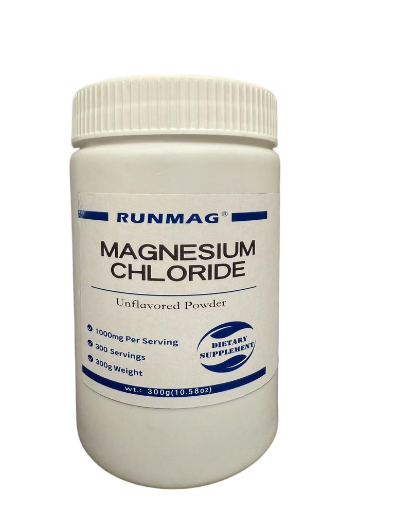 Doğal Magnezyum Chloride Toz, Yiyecek Grade 300g(10.58oz)/Bottle