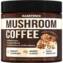 Mushroom Mix - 9 Mushroom Adaptagen Mix - Lion's Mane, Chaga, Vitaminler - Medium Dark Roast - Instant - Immune Support - Gluten-Free and Sugar-Free