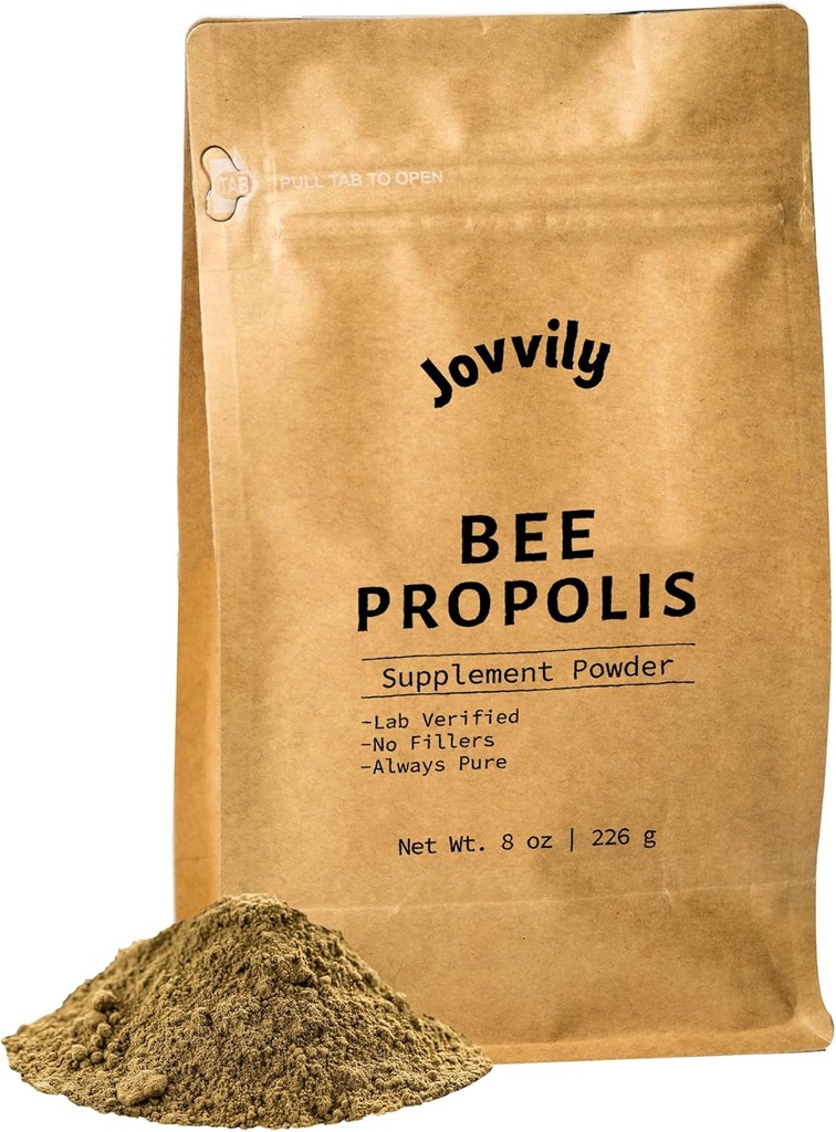 Bee Propolis Toz - 8 oz - Lab Onaylandı - Her zaman Pure - No Fillers
