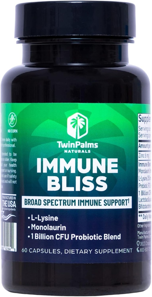 Immune Bliss - Ευρεία Spectrum Καθημερινή Ευεξία Υποστήριξη για Εποχική Ασθένεια 