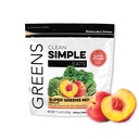 Temiz Basit Yemekler Süper Yeşiller Toz, Doğal olarak Chlorella, Spirulina, Superfoods & Prebiyotik Fiber, Yapay Malzemeler, Gluten Free, Peachy Greens Flavor, 30 Srvgs