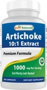 En İyi Doğallar Artichoke Extract 1000 mg Per Servis 3. Parti Lab Test Edildi - 180 Capsules