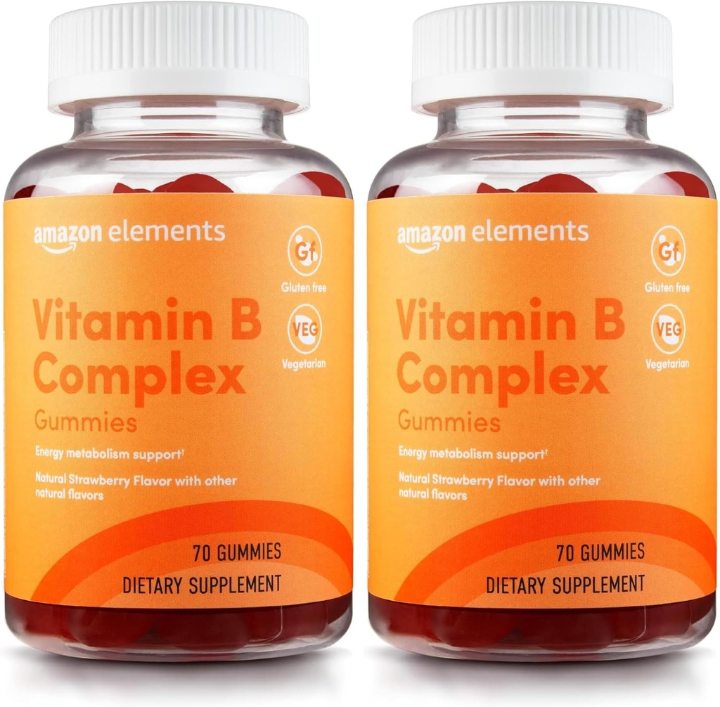 Elements - B-Complex, Destekler Immune ve Normal Enerji Metabolism, 70 Gummies, 70-Day Supply, Vegan, Adult, Non-GMO (Önceki olarak Revly) (Pack of 2)