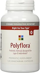 D'Adamo Personalized Nutrition Polyflora O, 120 Count