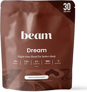 Beam Dream Sleep Toz, L-Theanine, Apigenin, Reishi ve Magnezyum, Üçüncü Parti Derin Uyku, Rahatlama ve Kurtarma için Doğal Uyku Desteği Test Edildi, 30 Hizmet