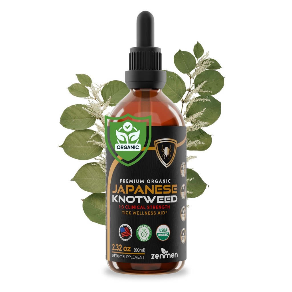 Zenmen Japonca Knotweed Premium Resveratrol USDA 3rd Parti Test Edilmiş Tincture 60 ml/2.32 Oz - 1:3 Klinik Güçlü Oran - Wellness Aid ve Immune Support Supplement - Amerika'da Yapıldı