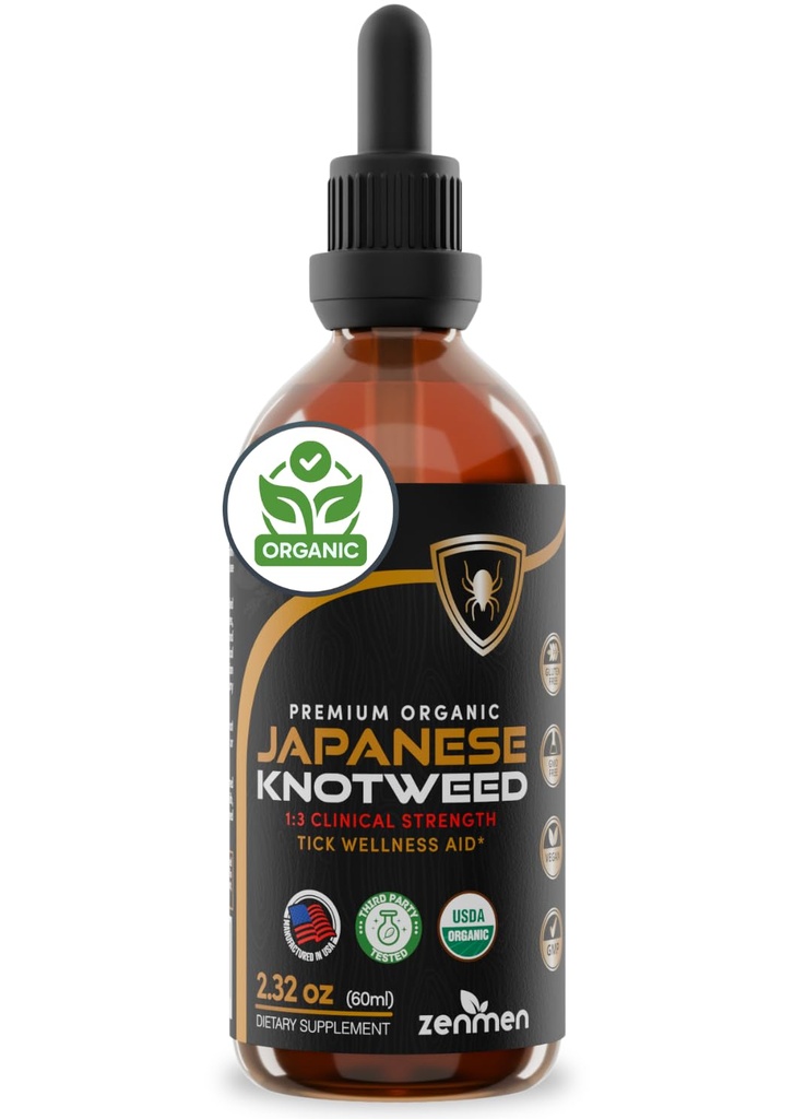 Zenmen Japonca Knotweed Premium Resveratrol USDA 3rd Parti Test Edilmiş Tincture 60 ml/2.32 Oz - 1:3 Klinik Güçlü Oran - Wellness Aid ve Immune Support Supplement - Amerika'da Yapıldı