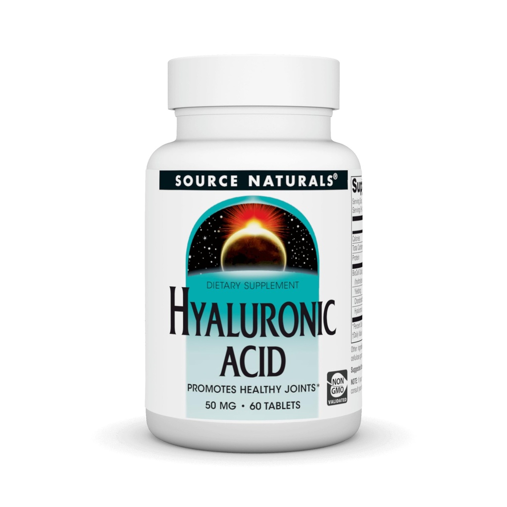 Source Naturals Hyaluronic Acid, 50mg, 60 Tablet