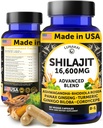 Lunakai USA Ashwagandha, Rhodiola & Cordyceps - Ekstra Güçlü Shilajit Men & Women için 60.