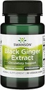 Swanson Black Ginger Extract - Προάγει την υγιή κυκλοφορία του αίματος και το σωματικό βάρος - Μπορεί να βοηθήσει την υγεία της καρδιάς, μυς ιστό, και την ευεξία - (30 κάψουλες λαχανικά, 100mg έκαστο) 1 συσκευασία