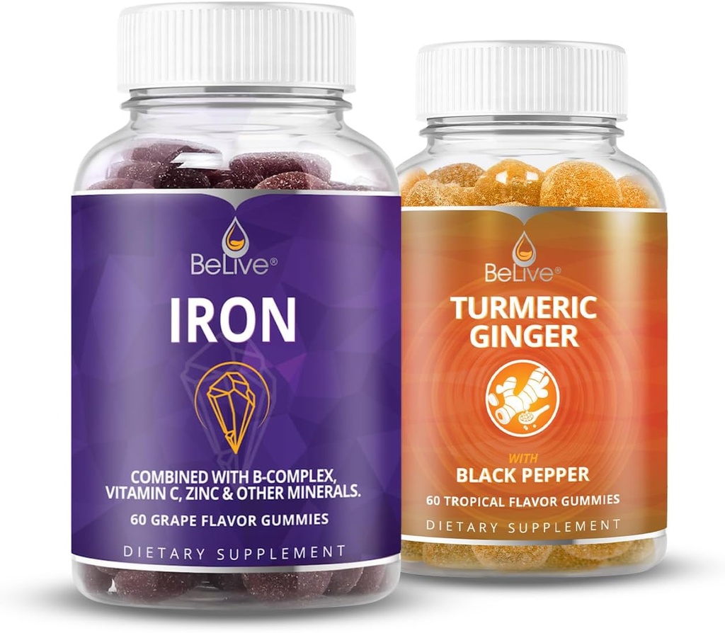 Kan Oksijeni için Canlı Demir ve Turmeric, Enerji, Immune Destek, Sağlıklı Cilt ve Hareketli Destek