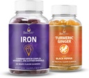 Kan Oksijeni için Canlı Demir ve Turmeric, Enerji, Immune Destek, Sağlıklı Cilt ve Hareketli Destek