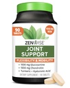 Zenwise Health Joint Support Supplement with Glucosamine Chondroitin MSM, Curcumin & Sulfate - Women & Men - Mobility & Flexability Support for Diz, Cartilage & Bone - 90 Count