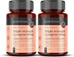 Safclinica Lycopene Supplement 50mg – Yüksek Kuvvetli Domates Antioksi – 360 Tabletler (1 Yıl Supply) – Prostate Health, Heart, Eye & Skin Support – GMO Free