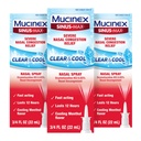 Mucinex Sinus-Max Nasal Mix Decongestant, 12 Saat Sinus Yardımı için Kombine Olmayan İlaçlar, Nasal Decongestants for Yetişkinler, Soğutma Menthol, 0.75 Fl Oz (Pack of 3)