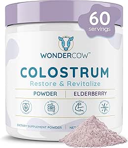 WONDERCOW Colostrum Supplement Powder for Gut Health, Immune Support, Mus Recovery & Wellness 
