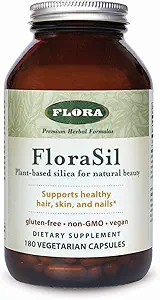 Floralı 180 Veg Capsules - Sağlıklı Saç, Cilt ve Çiçekler için Attail Taklitiyle Silica Supplement* - Destekler Collagen Formasyon