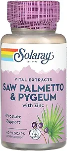 Solaray, Pygeum & Saw Palmetto, 120 κάψουλες χορτοφάγων
