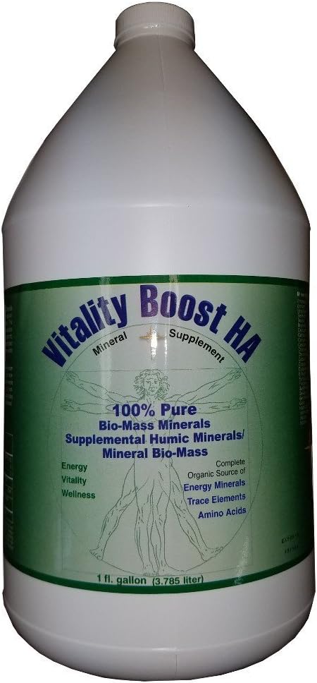 Viatlity Boost HA Humic Minerals Trace Elements Vitamins ve Amino Asits Morningstar Minerals (1 Gallon)