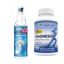 Yüksek Aborpsiyon Magnezyum Supplement (100 Kont) ve Gel Leg Cramps ve Sore Kass