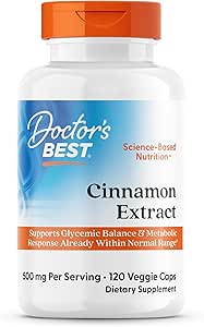 Doktor'un CinSulin ile En İyi Cinnamon Türlemesi, Destekler Glycemic Balance & Metabolic Response Zaten Normal Ortada, Non-GMO, Gluten Free, Soy Free, Vegan 120 Veggie Caps