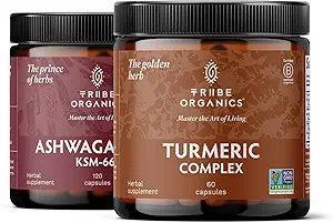 TRIBE ORGANICS Balance Duo - KSM-66 Ashwagandha 120ct + Turmeric Curcumin C3 Kompleksi 120ct