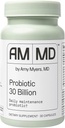 Amy Myers MD Probiyotiks 30 Milyar CFU - Destekler Digestive Health, Gut Microbiome & Immune Function - 14 Strains - Dairy-Free, Gluten-Free - 30 Capsules (30 hizmet)
