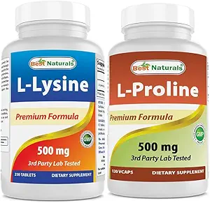 En İyi Doğallar L-Lysine 500 mg & L-proline 500 mg