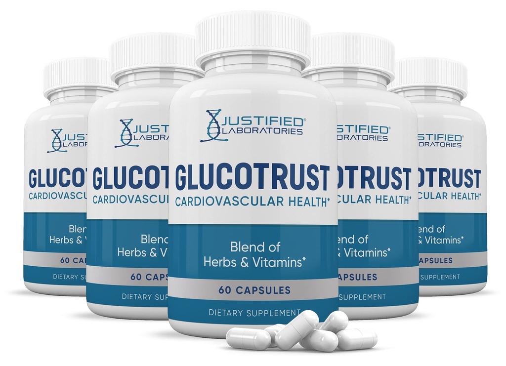 Αιτιολογημένα Εργαστήρια (5 Pack Glucotrust Advanced Formula Supplement Χάπια 300 Κάψουλες