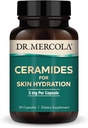 Dr. Mercola Ceramids for Skin Hydration, 30 Hizmet (30 Capsules), 5 mg Per Capsule, Diyetsel Tamam, Cilt Görünümünü Teşvik Ediyor, Non-GMO