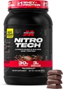 Kastech Whey Protein Tozu (Milk Chocolate, 2 Pound) - NitroTech Ultimate Muscle Building Formula Whey Protein Isolate - 30g Protein, BCAA 3g - Ambalaj Vary