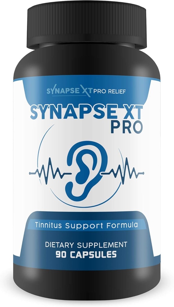 Synapse XT Pro - Tinnitus Support Formula - Support Reduced Inflammation, Noise, & Oxidation - Proprietary Tinnitus Herbal Relief Formula - Ginseng, Turmeric, & Many More Herbs, 90 Count (Pack of 1)
