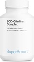 Supersmart SOD-Gliadins Kompleksi Günde 500 mg (Yüksek Potency) - Superoksit Dismutase Supplement - Melon Tür & Anti |oxy Non-GMO - 60 Vegetarian Capsules