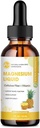 M inç Glycinate Liquid, High Abvitamin Magnezyum Sıvı Hücre Fiber, Bromelain, Vitamin B6, C, D, çinko, Çocuklar ve Yetişkinler için Magnezyum Tamam, Pineapple Flavor, 1 Pack