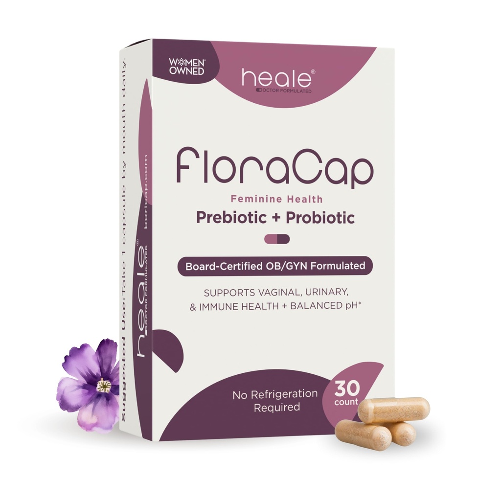FloraCap Κολπικά Προβιοτικά για τις γυναίκες - 30 Στοματικές κάψουλες - Heale Doctor Formulated Probiotics for Feminine Health, pH, Urinary Tract & Healthy Κολπική Χλωρίδα - Μειώστε Odor, Itsing, & Discomfort
