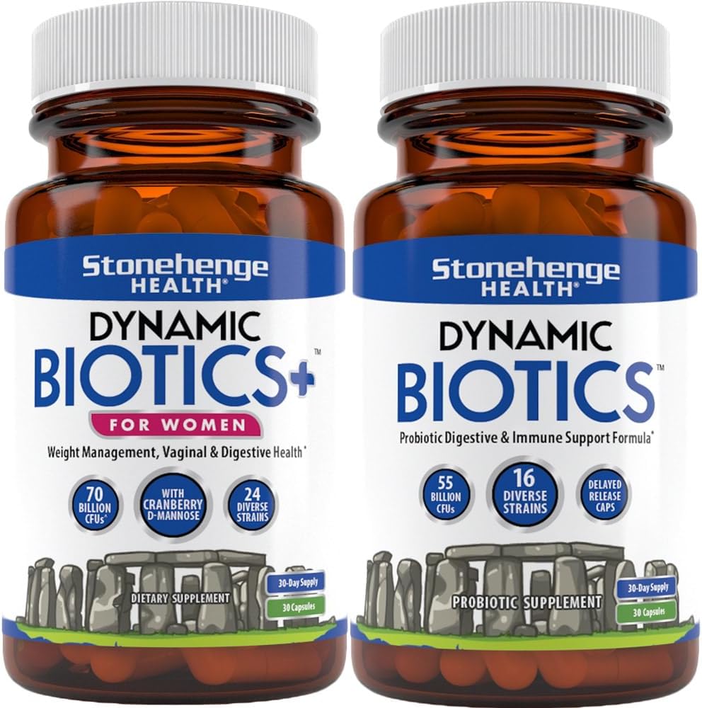 Stonehenge Health Dynamic Biotics+ for Women + Dynamic Biotics Probiotics Bundle Συμπληρώματα για την υποστήριξη Digestive & Feminine Health