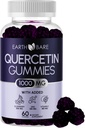 Quercetin Gummies with Elderberry, Zinc & Vitamin C – Immune Support Supplement – Antioxidant & Seasonal Wellness – Vegan, Non-GMO, Natural Berry Flavor – 60 Gummies