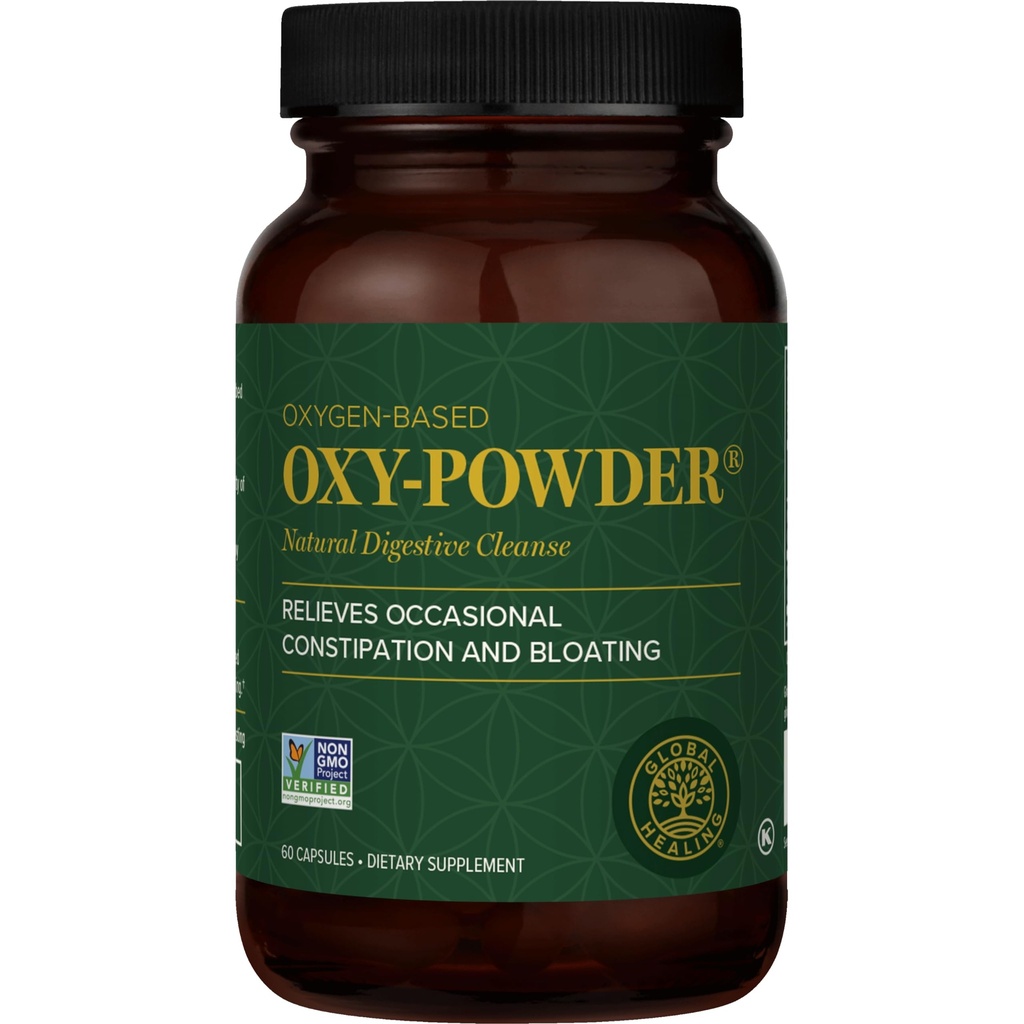 Global Healing Oxy-Powder Colon Cleanse, Kadınlar ve Erkekler için Constipation Relief, Magnezyum Oksit Koloni Temizser & Detox, Kadınlar ve Erkekler için Gut Cleanse Detox,